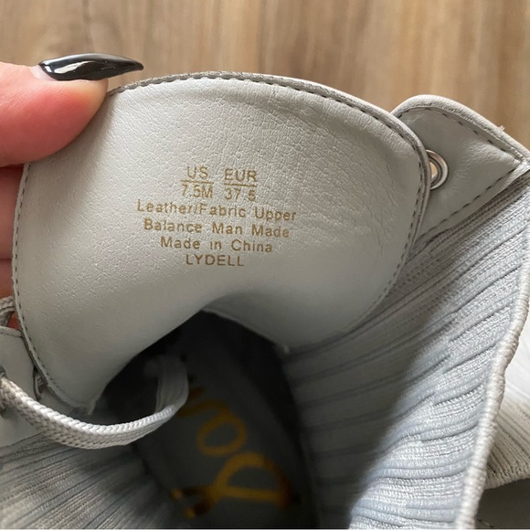 Sam Edelman Lydell Combat Boot Grey size 7.5 - Picture 7 of 9